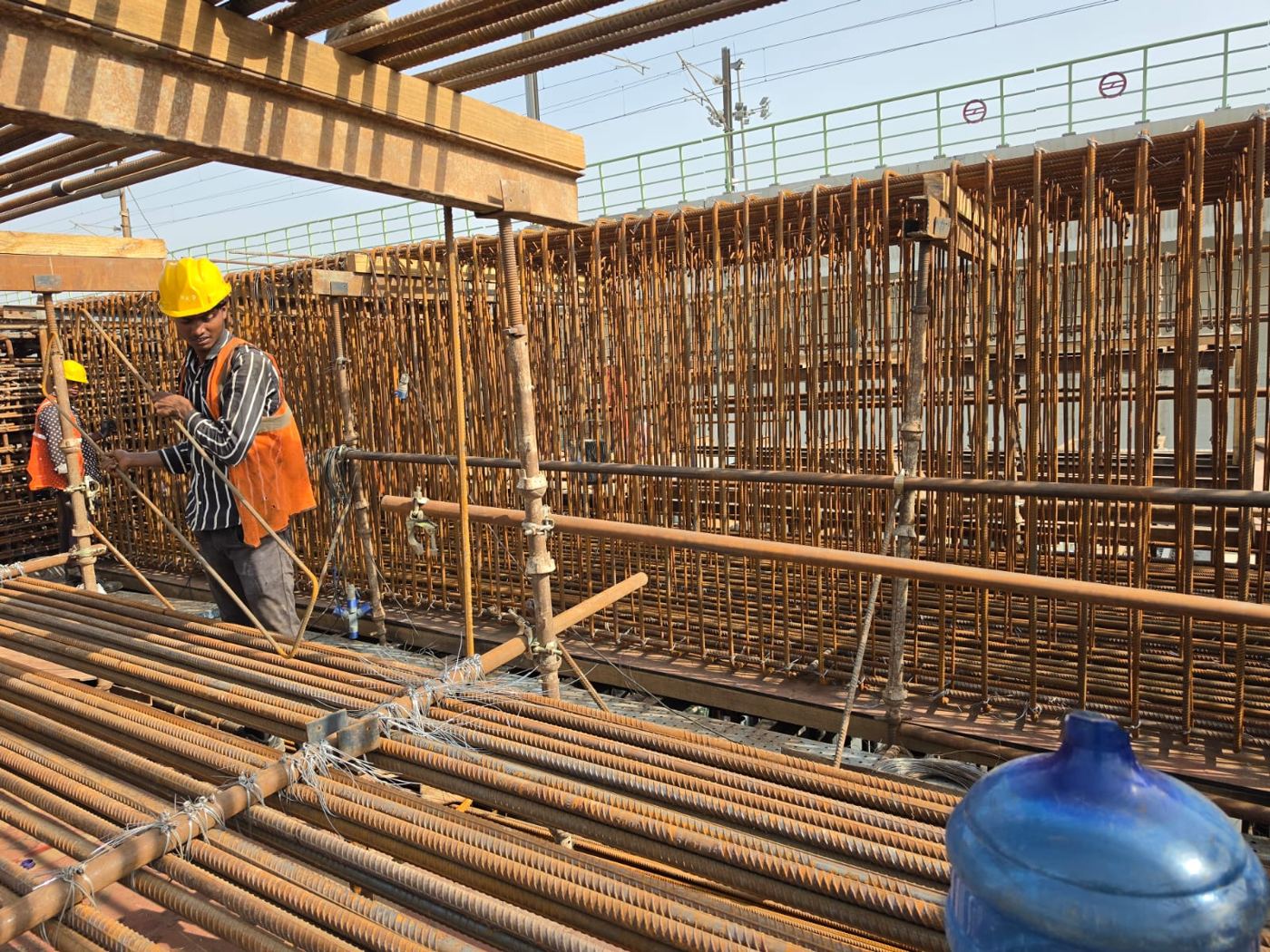 HG Infra — DMRC Peeragarhi — Reinforcement Works