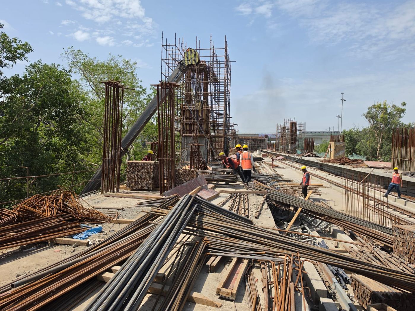 HG Infra — DMRC Peeragarhi — Metro Station Structure